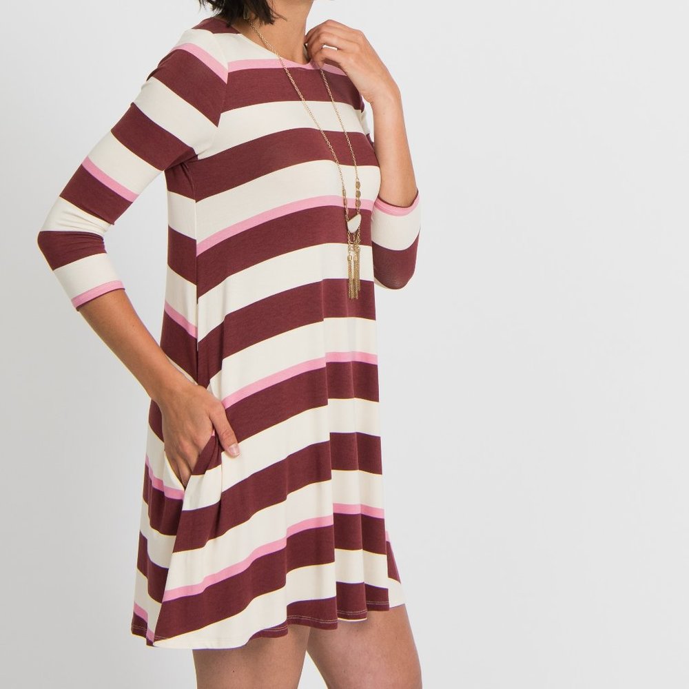 Agnes & Dora 3/4 Sleeve Swing Tunic